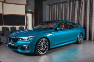 BMW 750Li xDrive Individual in Atlantis Blue by Abu Dhabi Motors 2017 года